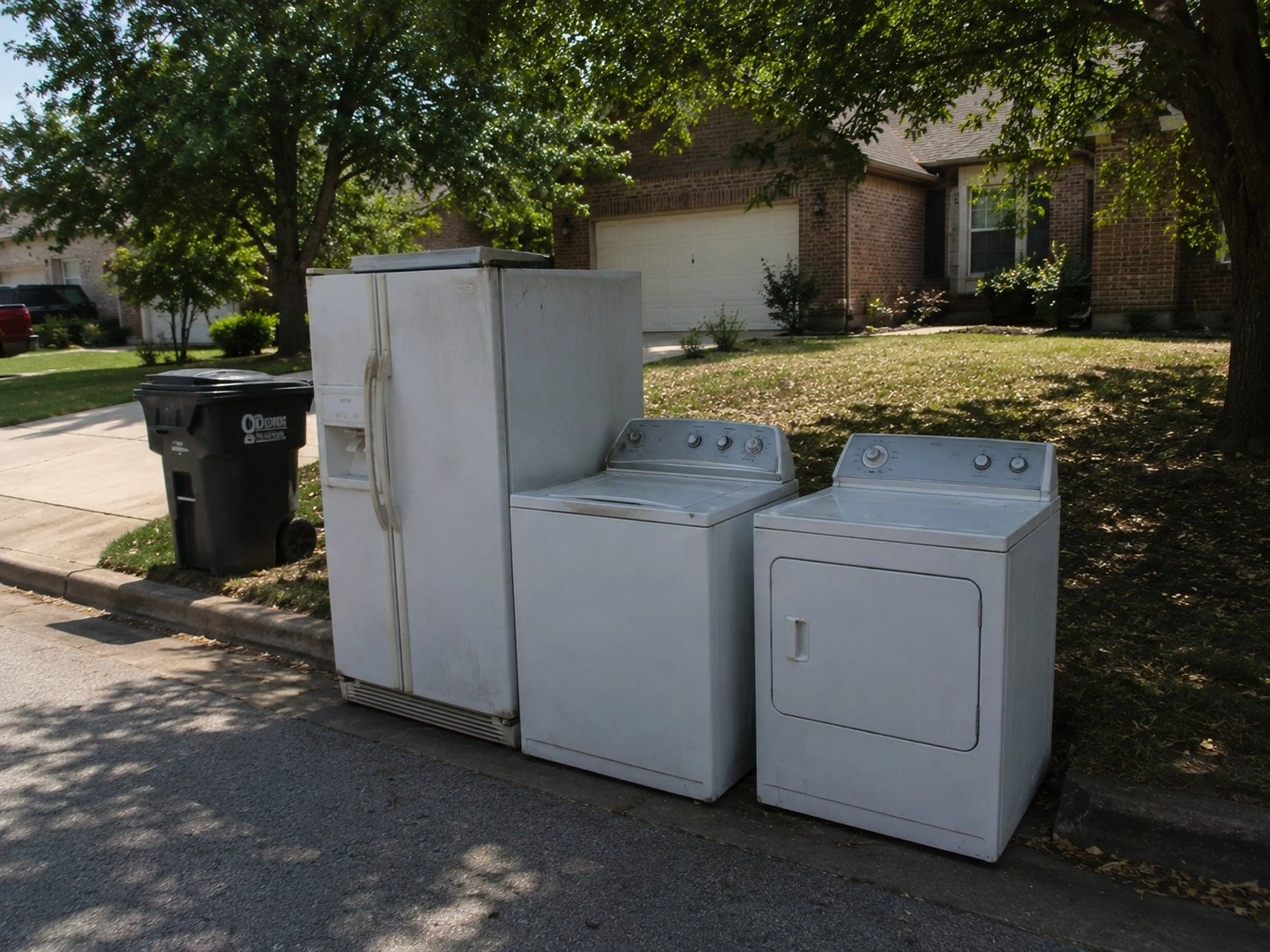Appliance removal service by Trash Wrangler OKC — refrigerator washer dryer pickup